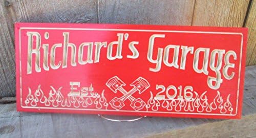 Garage Name Sign, Man Cave Signs, Custom Carved Wooden Signs, MC100