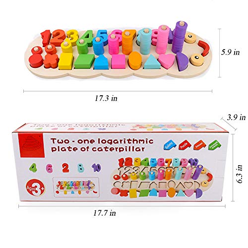 image for Style-Carry Wooden Shape Sorter Educational Toys - Caterpillar Early E