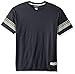 Champion Men's Authentic Originals Tri-blend Short Sleeve Varsity Tee, Navy Heather Stripe, XX-Large