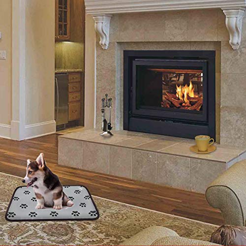 EACHON Heating Pad for Dogs Cats Electric Heated Pet Beds Mat with Timer Warming Pet Mats Safety Dog House Heated Waterproof Heated Dog Cat Blanket Heated Bed Pad Mat wifh Free pet Comb (M)