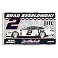 NASCAR #2 Brad Keslowski 2-Sided 3' x 5' Flag with Grommets