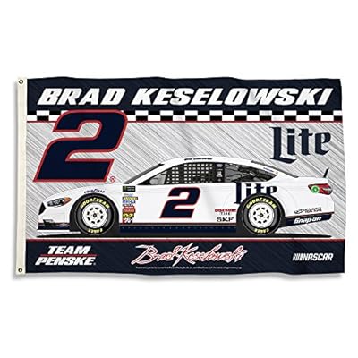 NASCAR #2 Brad Keslowski 2-Sided 3' x 5' Flag with Grommets