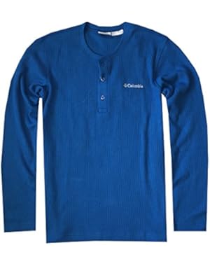 Men Wikiup Waffle Long Sleeve Henley Long Sleeve Shirt