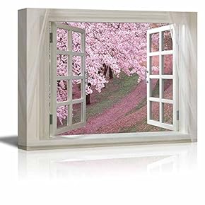 Glimpse into Cherry Blossom in Spring Out of...