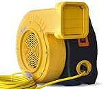 Zoom Blowers 1.0 HP Zoom XLT Compact and Energy Efficient Commercial Air Blower - for Inflatables and Bounce Houses