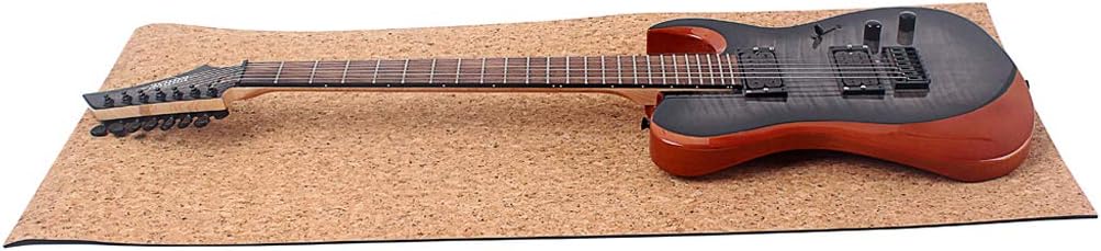 Alnicov Professional Guitar Work Mat for Guitar Cleaning Luthier Setup Repair Tool, Cork Color - Image 5