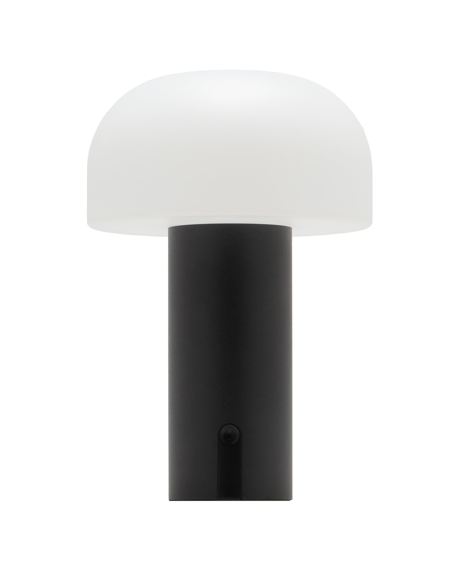 LUUK Studio NEW: Modern LED lamp in Mushroom Shape, IP 44 Suitable for Indoor and Outdoor, Decorative Lighting, Minimalist Design Illumination, matt Black
