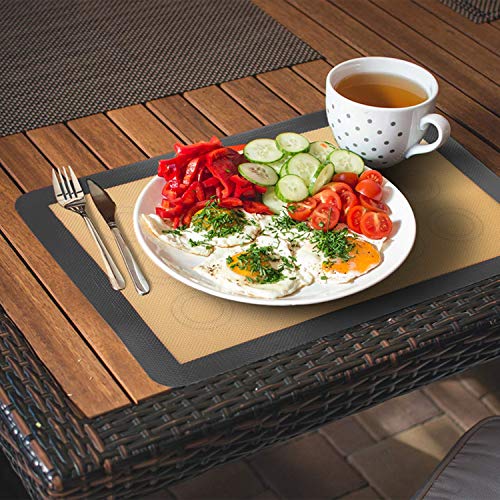 Silicone Baking Mats-Non Stick Cookie Sheet Macaron Mat Liner for Bake Pans & Rolling,Perfect Bakeware For Bread Making Pastry Cake Brioche Pizza-Thick/Large/BPA Free(2 Half Sheets &1 Quarter Sheet)