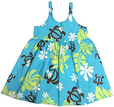 Amazon 子供服ハワイアンムームー キッズワンピース 女の子用ワンピース ティアレ ホヌ Hulahana フラハナ スポーツ アウトドア