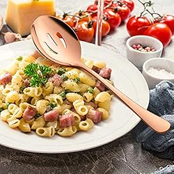 LIANYU 6-Piece Copper Serving Spoons, Copper