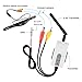 LeeKooLuu RCA Color Video Wireless Transmitter and Receiver for Car/Truck/Van/Pickup/Camper Backup Camera System 12V-24V 2.4GHz for Rear View Camera Monitor System Working on Vehicle of 82ft - 100ft