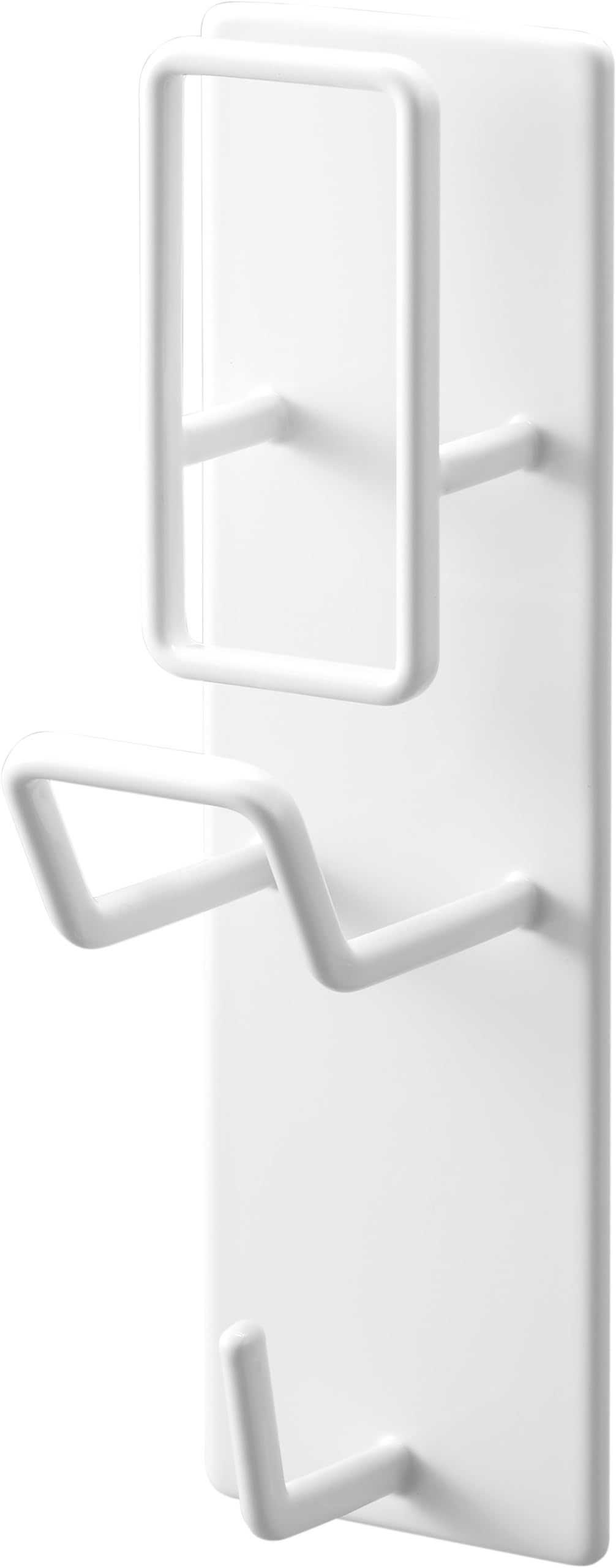 山崎実業(Yamazaki) マグネット バスルーム 手おけ ＆ 湯おけ ホルダー ホワイト 約W5×D5.5×H17cm タワー tower バス用品 浴室収納 通気性よく乾きやすい 1977商品画像