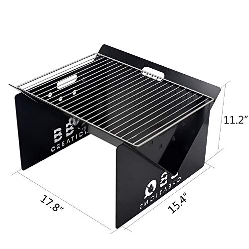 BBQ Creations Portable Fire Pit and Charcoal Grill Pricepulse