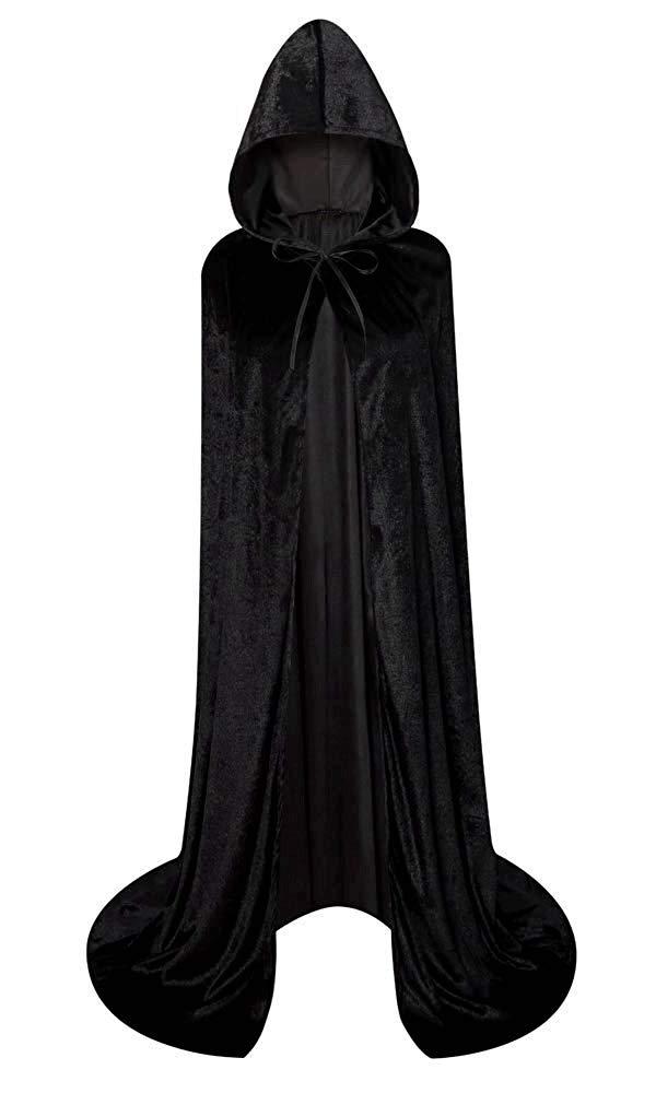 Photo 1 of LHJ Cloak with Hood Costume Hooded Cape Crushed Velvet for Men Women