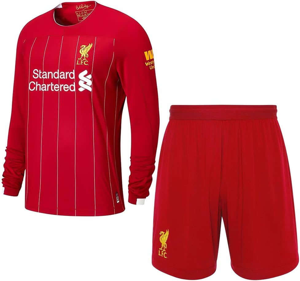2019-2020 (Home/Away) Custom Soccer Jersey Long-Sleeve Men Boys Shirt Shorts Socks Set Personalized Name and Number