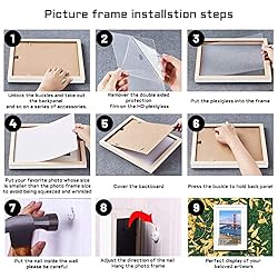 POUYCIW 14x18 inch Wood Picture Frame for Wall