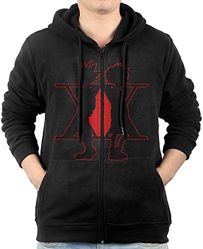 HOHOWHO Mens Hunter Ã- Hunter Japanese Manga Series Fantasy Hoodie Full Zip Cotton Sweatshirt