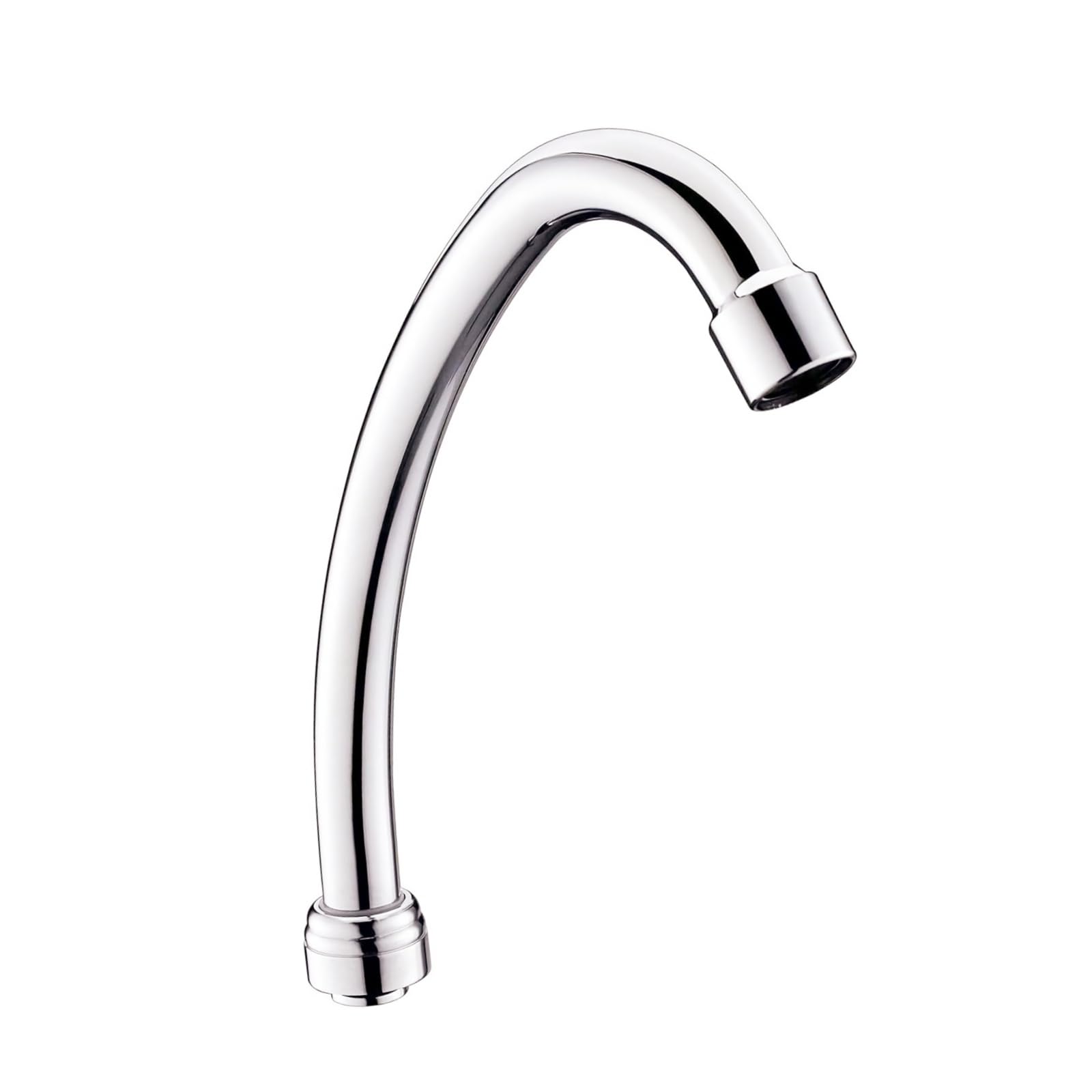 Photo 1 of BESTJEEF 5-Inch Swivel Swing Nozzle Spout – Replacement Kit for Commercial Sink Faucet, 2.2 GPM Add-on Gooseneck Spout, Compatible with 1 or 2 Compartment Sinks, Polished Chrome, M25x1.25mm