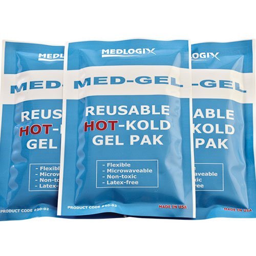 Medlogix Med-Gel reusable HOT-Kold Gel Pak 4 x 6 Inch (One Dozen)