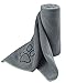 KinHwa Dog Towel Super Absorbent Microfiber Dog Drying Towel Soft Pet Bath Towel for All Dogs and Cats with Embroidered Paw Print 30inch x 50inch Gray
