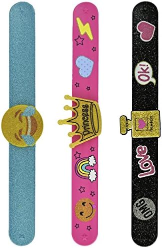 Moulin Children's Silicone Slap Bracelet set of 3 in assorted color & design #07075.77963