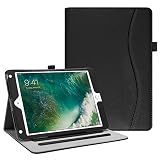 Fintie iPad 9.7 2018 2017 / iPad Air 2 / iPad Air Case - [Corner Protection] Multi-Angle Viewing Folio Cover w/ Pocket, Auto Wake / Sleep for Apple iPad 6th / 5th Gen, iPad Air 1 / 2, Black