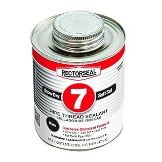 UPC 021449174329 product image for Rectorseal 17432 No. 7 Pipe Thread Sealant, 1 Pint Brush Top Can, Black (B002C3T | upcitemdb.com