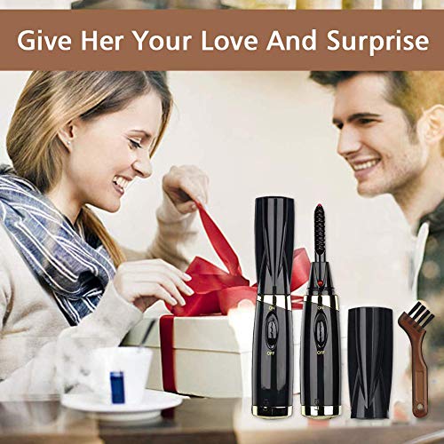 Heated Eyelash Curler, Electric Eyelash Curler, Portable Electric Eyelash Curler for Eyelashes Curling Natural, Quick Heating Long Lasting, Safe ＆ Hassle-Free - Thumbnail 7
