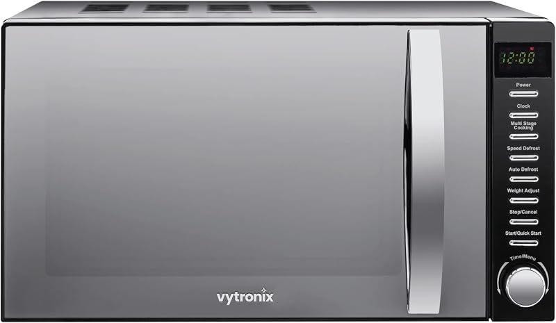 VYTRONIX VY-HMO800 800W Digital Microwave Oven 20L Black with Timer