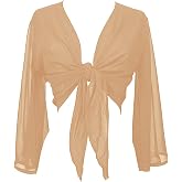Indian Trendy Women's Flair Wrap Tie Top Chiffon Choli Blouse Belly Dance Gypsy Bolero Shrugs Cardigan
