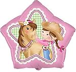 Pink Cowgirl Party Supplies - Foil Balloon