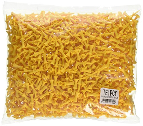 Longridge Castle Golf Tees - (Yellow, 25mm, 1000 Pieces Bulk)