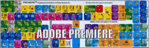 NEW ADOBE PREMIERE KEYBOARD STICKER FOR DESKTOP, LAPTOP AND NOTEBOOK