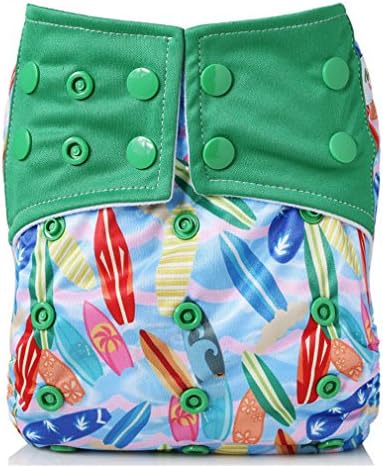 Baby Cloth Diapers Adjustable Cartoon Foxes Cloth Nappy Washable Waterproof Reusable Babies Pocket Nappies F22 Only 1 diaper cover