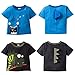 Gerber Graduates Baby Boys' Toddler 2 Pack Short Sleeve Top, Shark/Iguana, 4T