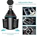 VABSCE Cup Holder Phone Mount, Universal Adjustable Cup Holder Cradle Car Phone Magnetic Mount