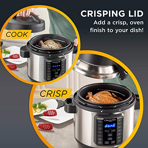 Crockpot SCCPPA800V1 Express Crisp 8Quart Pressure Cooker Includes