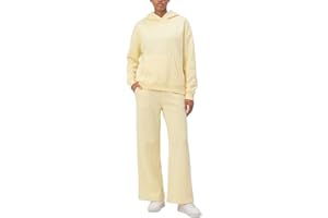 DITOK Womens Sweatsuits 2 Piece Set Oversized Hoodie & Wide Leg Sweatpants Tracksuit Soft Lounge Outfit Comfy Matching Set