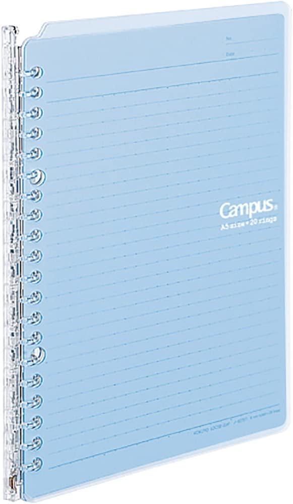 Kokuyo Campus Smart Ring Binder - A5 - 20 Rings - Light Blue [Office Product]