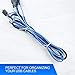 Simple Deluxe HICBLETIE6 200-Pack 6 Inch Self-Locking Versatile Nylon Cable Wire Zip Ties in Black & White, 6-Inch 200pcs