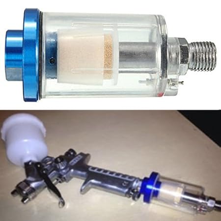 ICTRONIX 1/4' Druckluft Mini Wasserabscheider Luftfilter Abscheider z.B für Lackierpistole
