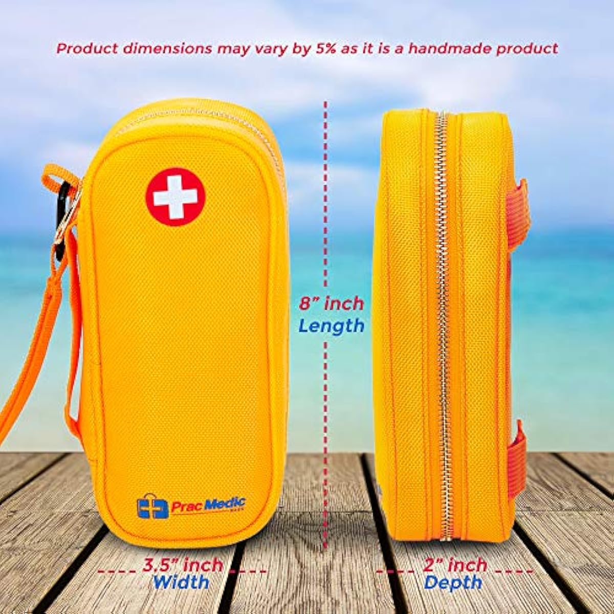 PracMedic EPIPEN Carrying Case Holds 2 Epi Pens or AuviQ, Asthma