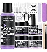 Acrylic Nail Kit for Beginners - Acrylic Powder and Liquid Set with Primer Nail Tips Glue Acrylic...