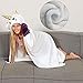 Kanguru Wearable Hooded Blanket Gifts for Girl 5 6 7 8 9 10 Year Old- Fun Christmas and Birthday Gifts for Kids (White)