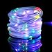 LE 33ft 100 LED Solar Power Rope Lights, Waterproof, Portable, String Lights, Light Sensor, Christmas Tree, Thanksgiving, Wedding, Party, Garden, Lawn, Patio, Decoration, RGB