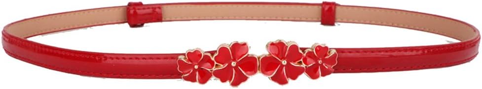 MoYoToWomen's Stylish Bowknot Buckle Thin Patent Leather Waist Belt For Dress