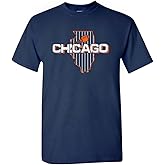 Xtreme Apparrel Team Field Map Men's T-Shirt for Football Fans