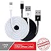 24/7 Cables Lightning Cable DUO 3ft 8 pin USB Sync Cable Charger Cord iPhone 6 / 6 Plus / 5 / 5s / 5c / iPod 7 / iPad Mini / Retina / iPad 4 / iPad Air - 2 PACK (BLACK AND WHITE)