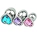 Anal Plug Set - BESTIMULUS 3PCS Heart Sexy Toys Anal Butt Plugs Sex Love Games Personal Massager for Women Men Couples Lover