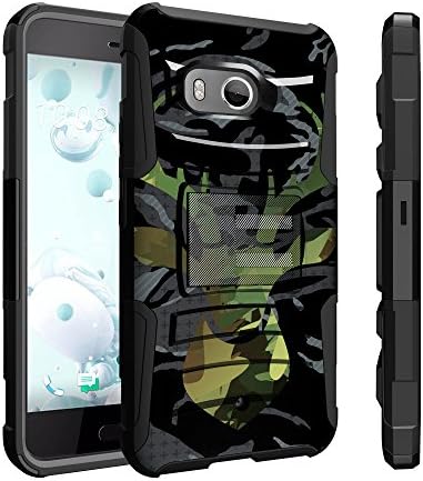 Untouchble Case for HTC U11 Deer Camo Case, HTC Ocean Holster Case, HTC U 11 Case [Heavy Duty Clip] Shock Absorbing Holster Swivel Clip| 2 Piece Case with Built in Kickstand - Deer Camo Hunt
